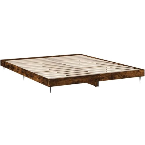 VidaXL Okvir kreveta boja hrasta 120x200 cm od konstruiranog drva Slike