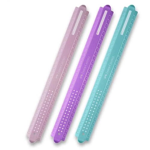 Faber-Castell Sparkle prožno ravnilo dolžine 30 cm v različnih barvah. Cene