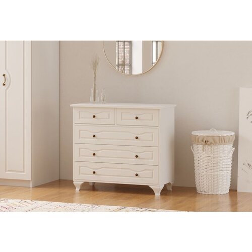 Hanah home Rb-180 matte white dresser Cene