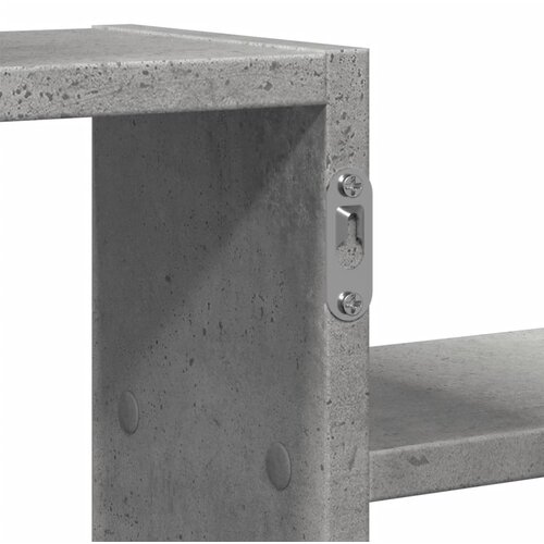  Zidna polica siva boja betona 104x15x49 cm konstruirano drvo Slike