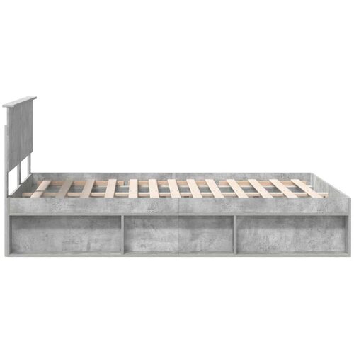  Okvir za krevet Beton 160 x 200 cm Konstruirano drvo Slike