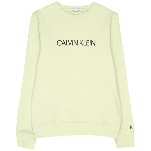 Calvin Klein Jeans Majica svetlo zelena / črna