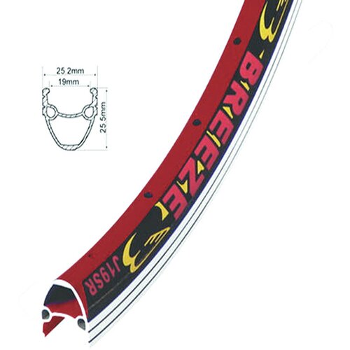 Winner Bike OBRUC 26X1.75 ALUMINIJUM DUPLI CRVENI Cene