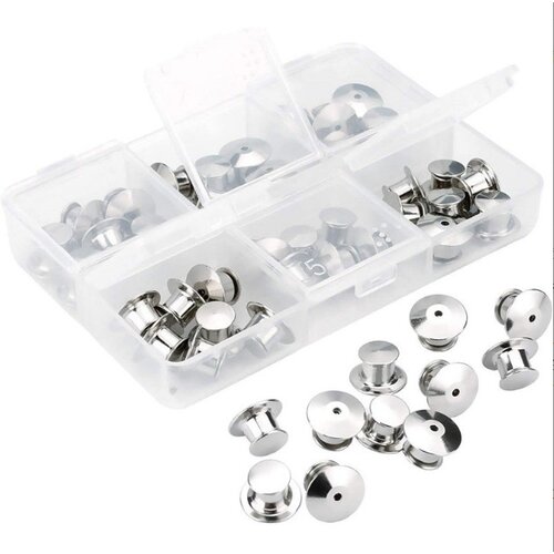 INF Komplet 80 sponk za kravato in rever Silver, (21686061) Cene