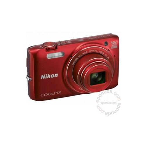 Nikon Coolpix S6800 Crveni digitalni fotoaparat Slike