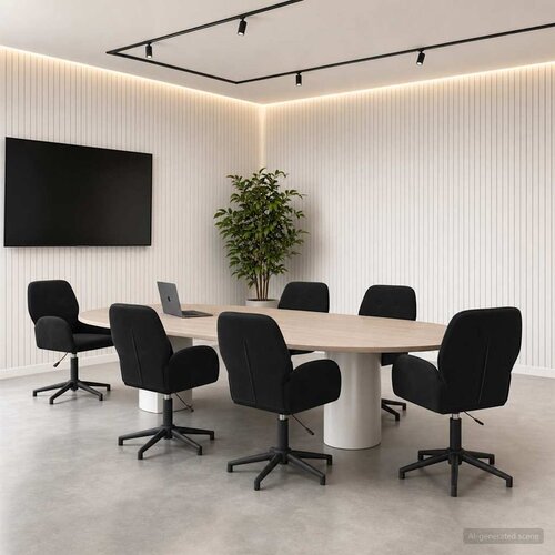 vidaXL Okretne radne stolice 6 kom. 54 x 55 x 90 cm Crna Baršun Cene