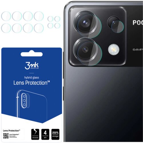 3mk ZA&amp;Scaron;ČITA ZA LEČE HIBRIDNO STEKLO ZA KAMERO ZA XIAOMI POCO X6 5G, (21966917) Slike