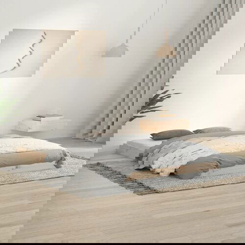 The Living Store Posteljni okvir 120x190 trdna borovina - Posteljni Okvir, (21524201) Slike