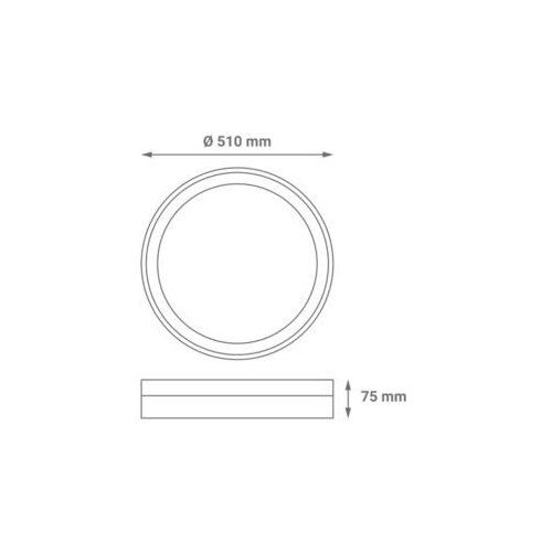 Greentech led plafonjera 36w 4000k precnik 51cm ( CLD-8908 ) Cene