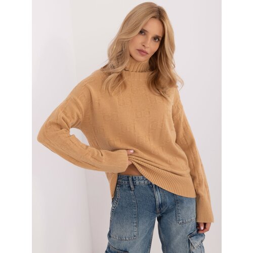 Wool Fashion Italia Sweater-AT-SW-2342-1.35-light brown Slike