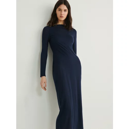 Reserved - Dvoslojna haljina od liocelnih vlakana - steel blue