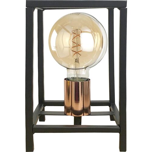  ONLI - Stona lampa FLOKI 1xE27/15W/230V 20 cm crna/bakrena Cene