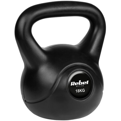 Rebel Active Bitumenski kettlebell teg RBA-2319,18 kg, Crni Slike