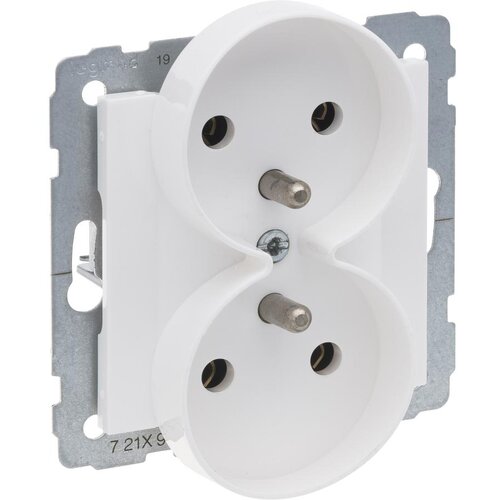 Legrand Dupla kućna utičnica bez okvira 250V/16A SUNO bela Slike
