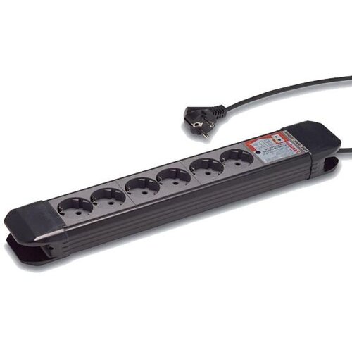 Famatel Produžni kabl 6 utičnica 23612, 1.5m, prekidač, 1.5mm², Crni Cijene