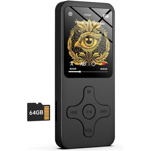 Venisymlis 64 GB MP3/MP4 predvajalnik - Bluetooth Walkman s snemanjem (črn), (22105261) Cene
