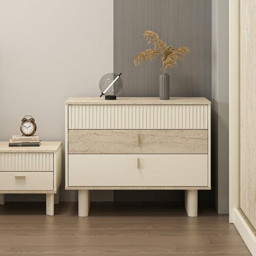Hanah home komoda Valento 20210, 100 cm, Moonstone / travertin Cene