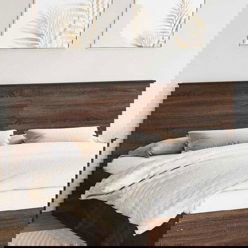 vidaXL Uzglavlje s uzglavljem Smeđi hrast 200 cm Konstruirano drvo Cijene