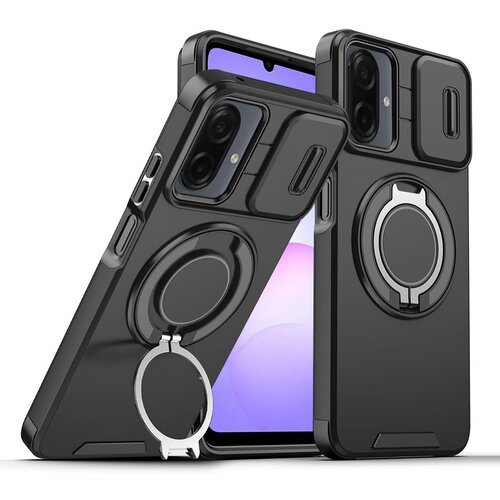  Maska za Samsung Galaxy A07 CamShield Ring stand crna Cene