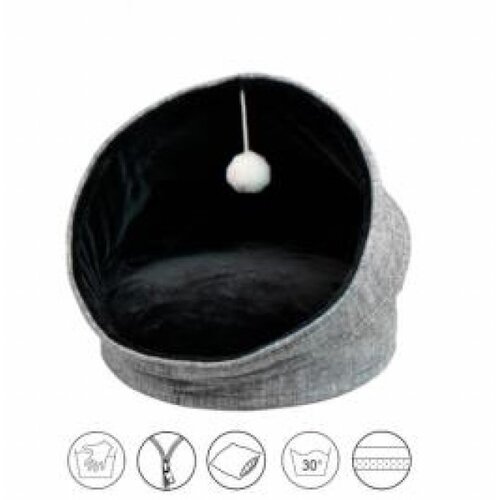 Croci igloo glam crno 44x44x48 cm Cene