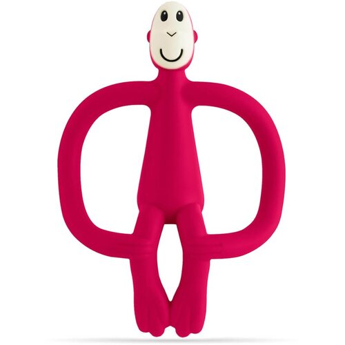 Matchstick monkey Teething Toy and Gel Applicator grizalo s krtačko 2v1 Ruby 1 kos Slike