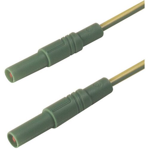 SKS Hirschmann 4 mm safety test lead\, 2x straight plugs\, 2\,5 mm&amp;sup2;\, 200 cm, (20423141) Slike