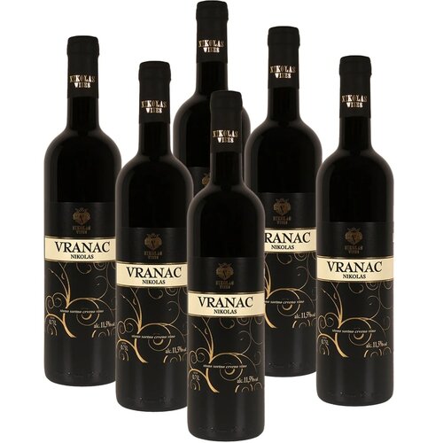 Nikolas Wines vino crveno vranac 0.75l, 6 komada Cene