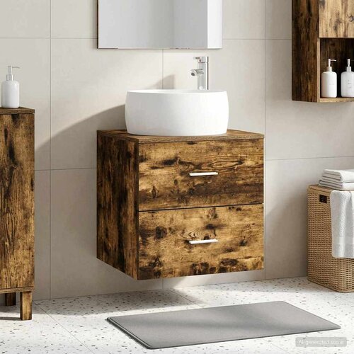  Umivaonik s policom Dimljeni hrast 49,5 x 44,5 x 66 cm Cene