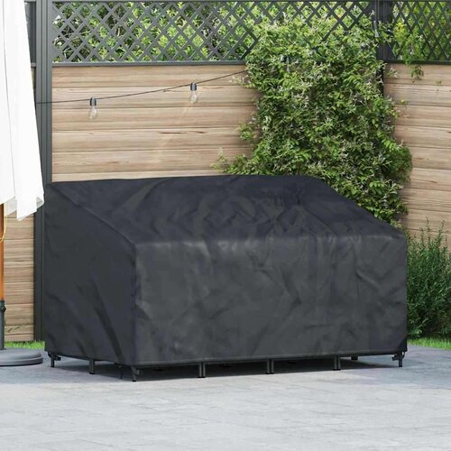 vidaXL Pokrivač za vrtnu klupu Crna 160 x 100 x 61 / 89 cm 420D tkanina Cene