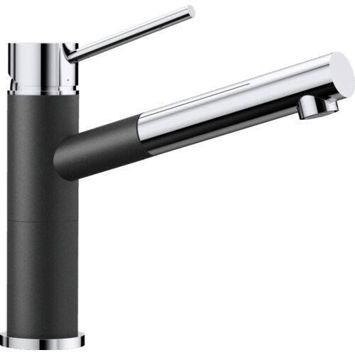 Blanco ALTA-S COMPACT SILGRANIT LOOK BISERNO SIVA-HROM HD SLAVINA 520730 SA IZVLAČNIM TU&amp;Scaron;EM Slike