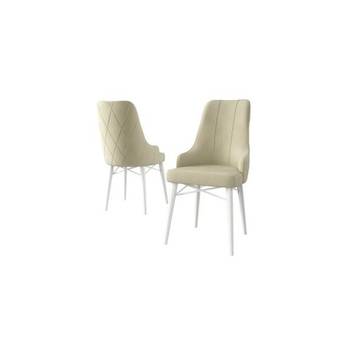 Hanah home Set 6 stolica Neta Cream White Cene