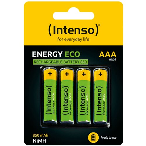 Intenso AAA / HR03, 850 mAh, Energy Eco 4 kom punjive baterije Slike