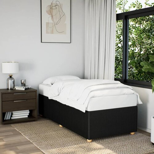 VidaXL Posteljni okvir črn 80x200 cm blago Slike