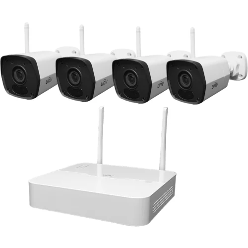 UNV kamere, WiFi video nadzorni sistem – kit komplet 4x 2MP nadzornih kamer z vrhunsko sliko in bazno postajo, (20494921)