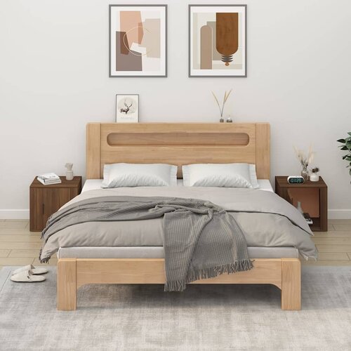 VidaXL Nočna omarica 2 kosa Rjav hrast 50x39x47 cm Slike