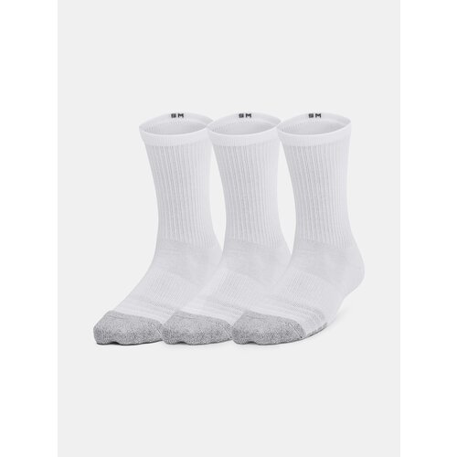 Under Armour Socks UA Heatgear 3pk Crew Yth-WHT - unisex Slike
