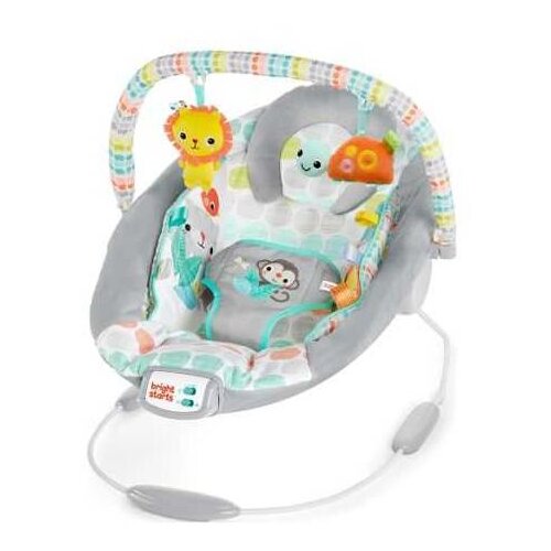 Kids II Ležaljka za bebe Bright Starts Whimsical Wild 11805, Svetlolsiva Cene
