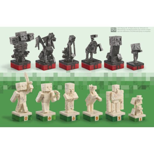 Noble Collection – MINECRAFT – OVERWORLD HEROES VS. HOSTILE MOBS CHESS SET Cene