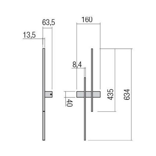  Redo 01-2744 - LED zidno svetlo TANGENT LED/13W/230V CRI 90 belo Slike