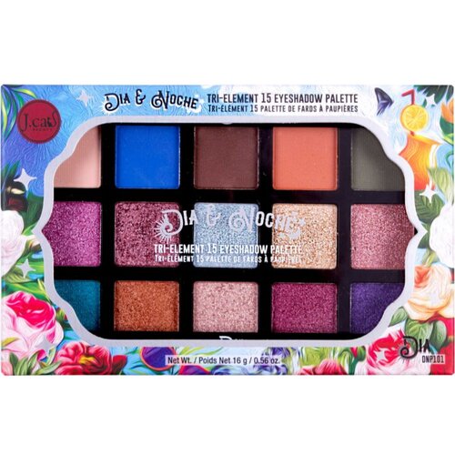 J.Cat Beauty Dia &amp;amp; Noche paleta senčil za oči odtenek 101 Dia 16 g Slike