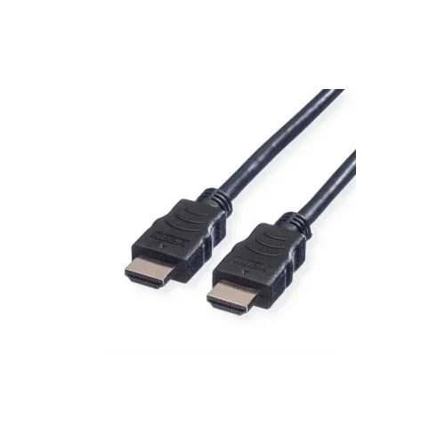 Value HDMI priključni kabel HDMI A utikač 3.00 m crna 11.99.5543 sa zaštitom HDMI kabel