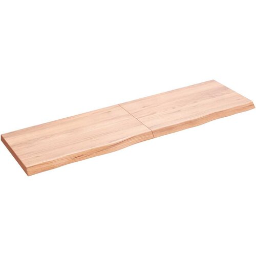  Zidna polica svjetlosmeđa 140x40x(2-4) cm obrađena hrastovina Cene
