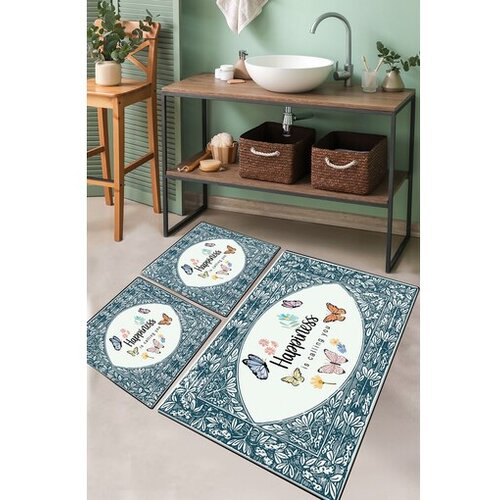Lessentiel Maison Set od 3 kupaonska tepiha Colorful Cene