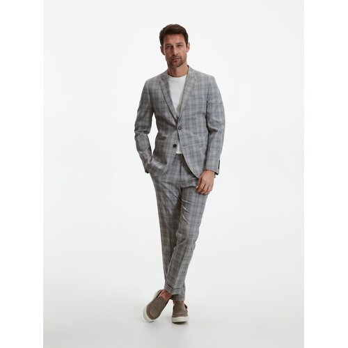 Reserved - Kariraste hlače slim fit - Večbarvno Cene
