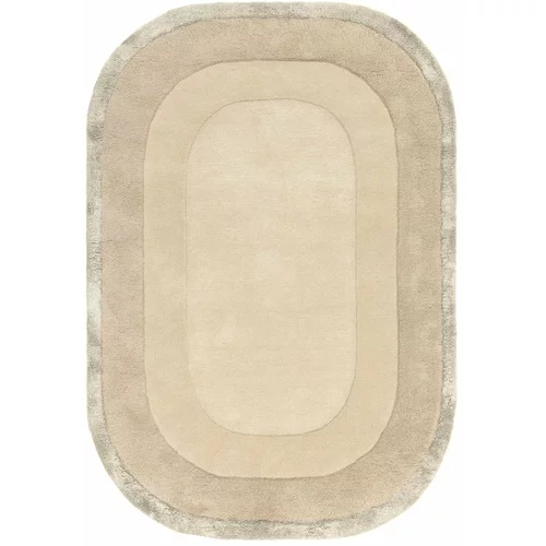 Asiatic Carpets Kremno bela ročno tkana preproga iz mešanice volne 200x290 cm Halo –
