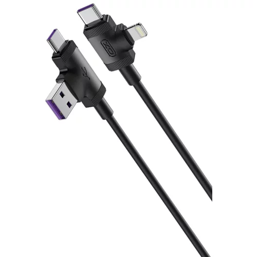 XO Kabel NB237 4v1 USB + USB-C - Lightning + USB-C 1m, (20762511)