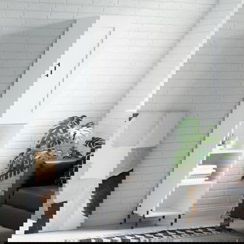 VidaXL Visoka komoda bijeli 34 5x34x180 cm od konstruiranog drva Slike