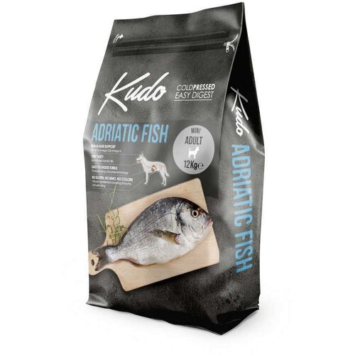 Kudo adriatic fish mini 12kg – hladno presovana hrana za pse Slike