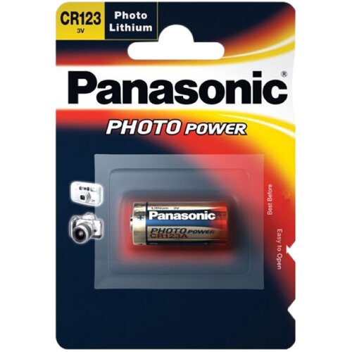 Panasonic 1 Photo CR 123 A Lithium - baterija Slike
