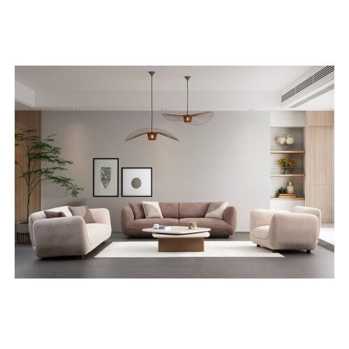 Atelier Del Sofa Sofa sa 4 sedi&amp;scaron;ta Pavia, 260x90x75 cm, Krem Slike